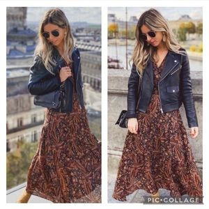 MANGO boho floral paisley maxi dress blogger favorite